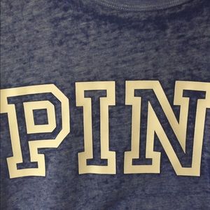 PINK Victoria's Secret Tops - Pink Logo Blue Tee FINAL PRICE PINK Victoria's Secret Tops - Pink Logo Blue Tee FINAL PRICE